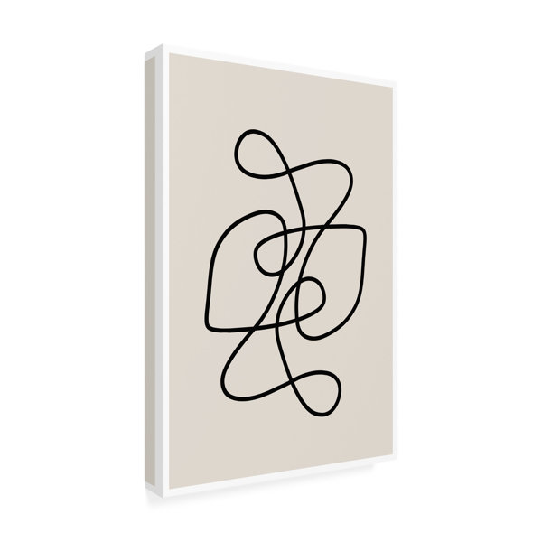 Trademark Art Line Art On Canvas Print Wayfair
